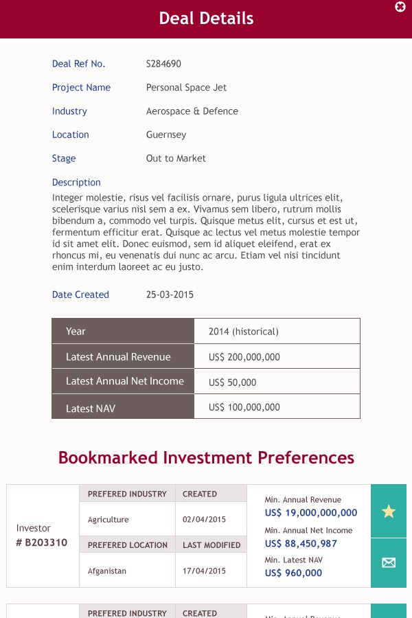 BDO Search Deals — Deal Details