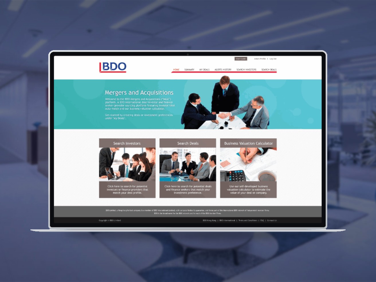 BDO Mergers and Acquisitions platform