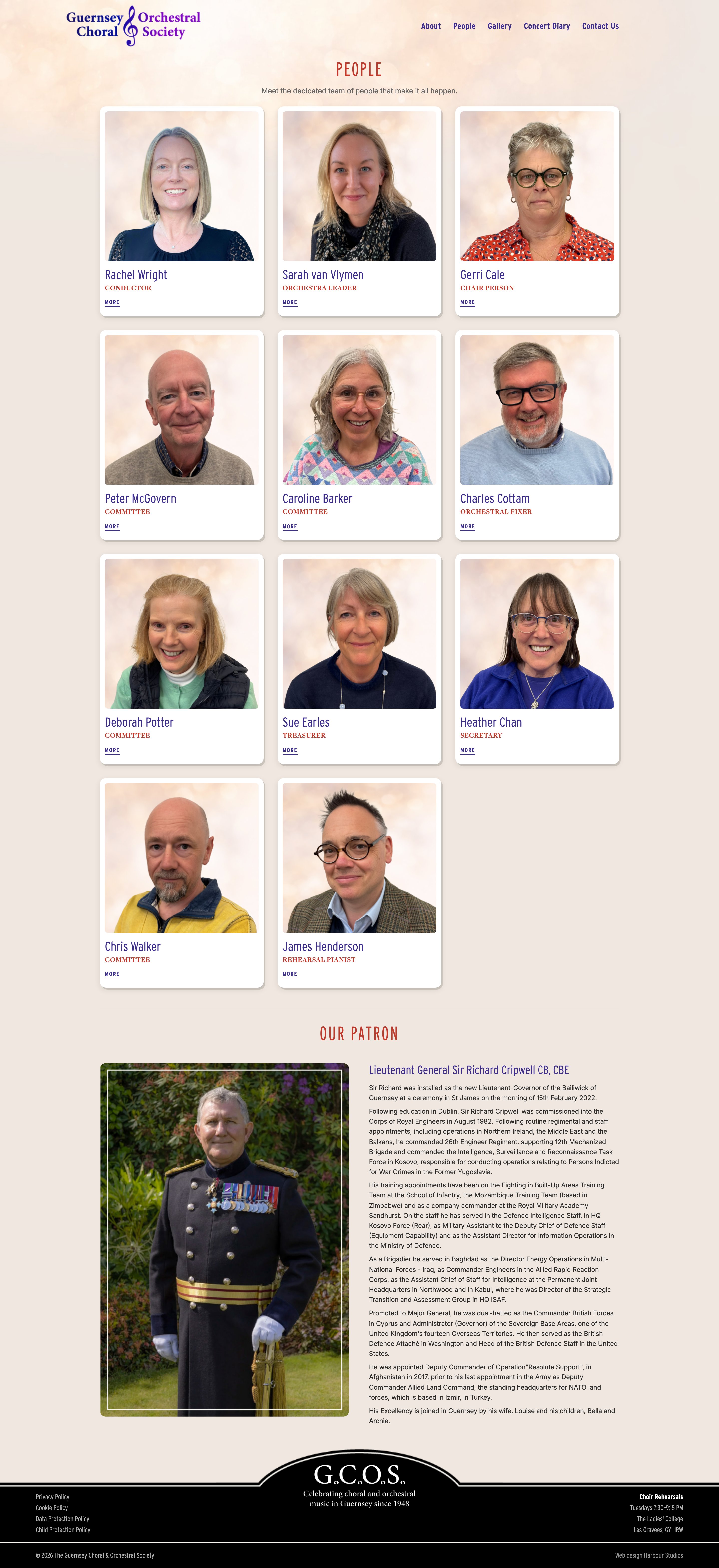 GCOS people page