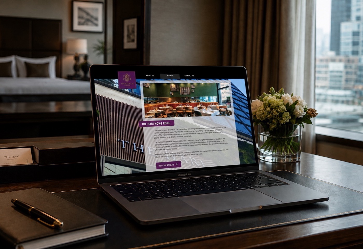 Harilela Group hotel website