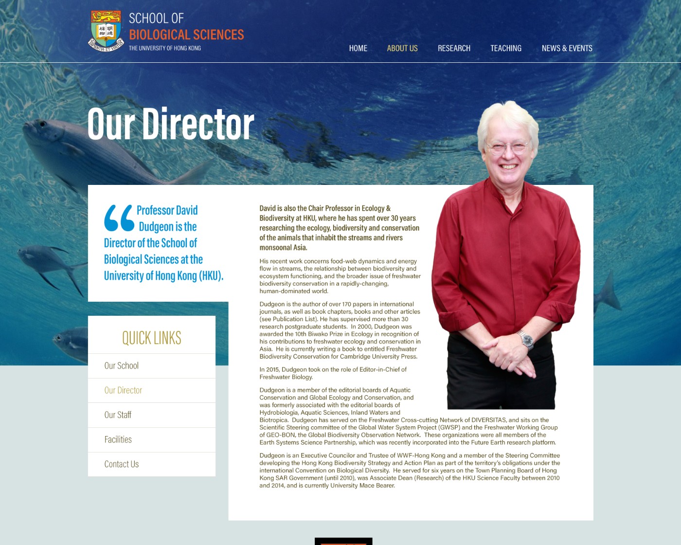 HKU SBS — Our Director page