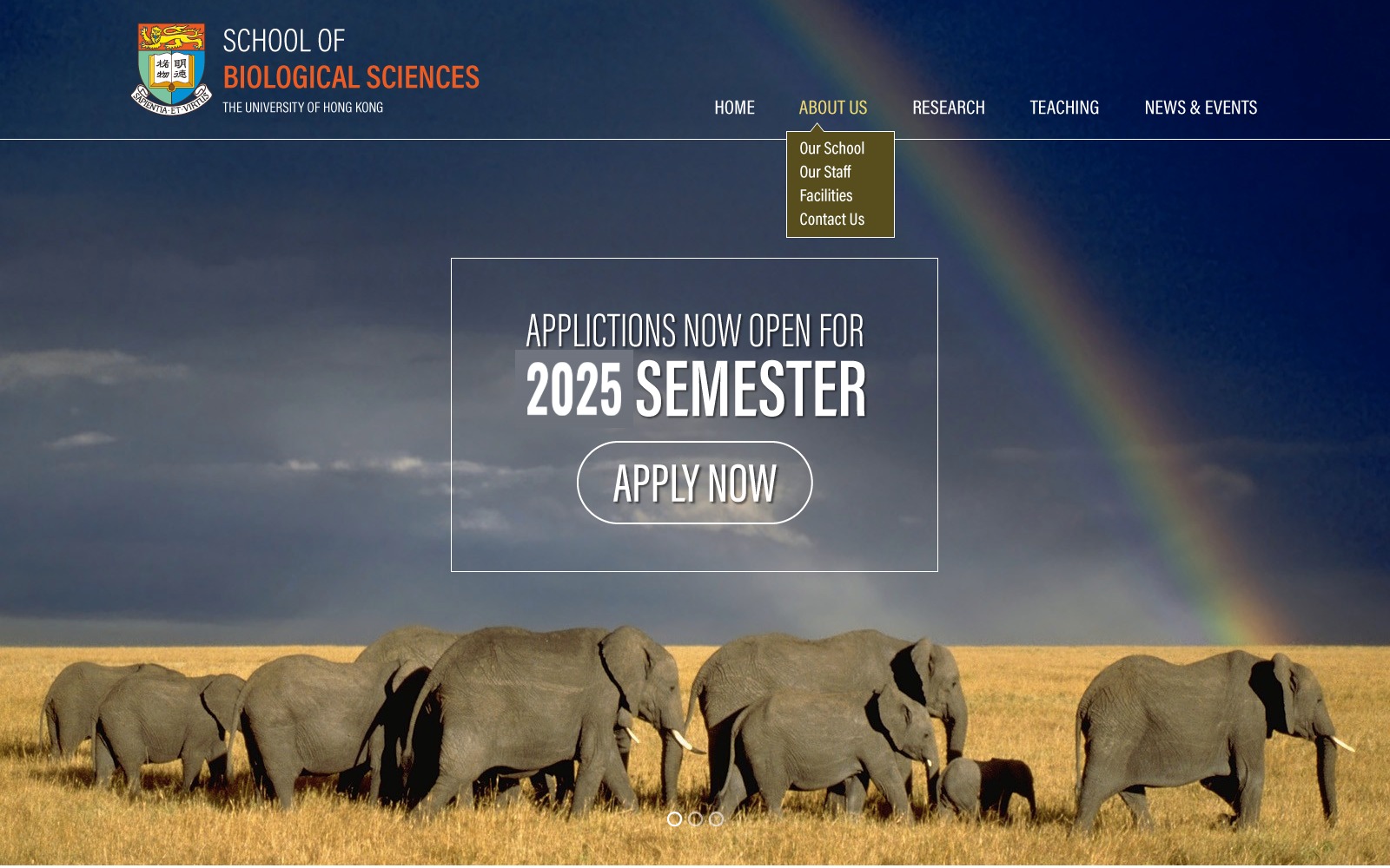 The HKU School of Biological Sciences homepage