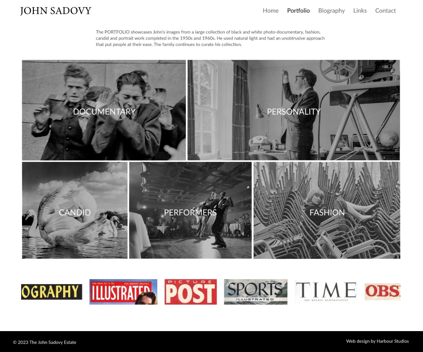 John Sadovy — portfolio landing page