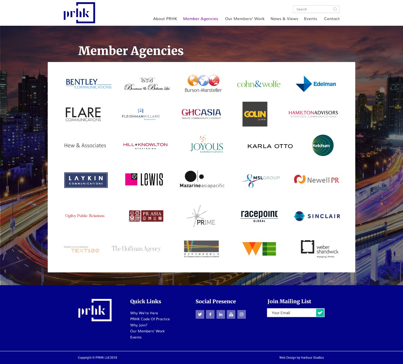 PRHK — Member Agencies directory