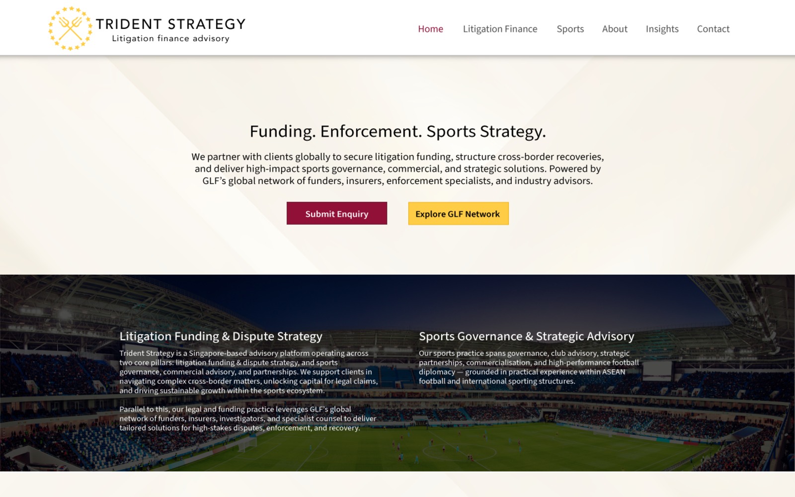 The Trident Strategy homepage
